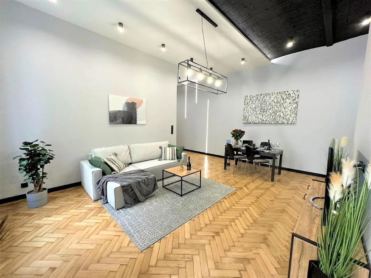 Apartment Luxury 100M2 Loft Design-Apartment At Wawel + Netflix Krakow Poland